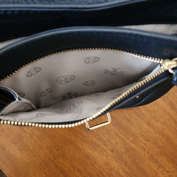 Tory Burch 797 Mini Satchel - Navy Blue - Picture 9 of 10